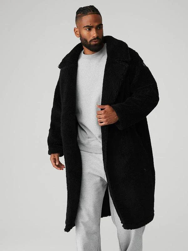 Alo-Yoga-Oversized-Sherpa-Black-Trench-Coat
