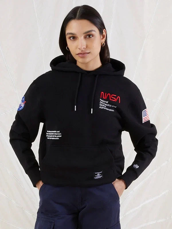 Alpha Industries Nasa Worm Logo Hoodie