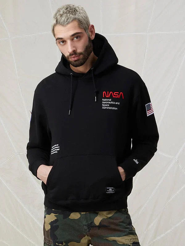 Alpha Industries Nasa Worm Logo Hoodie