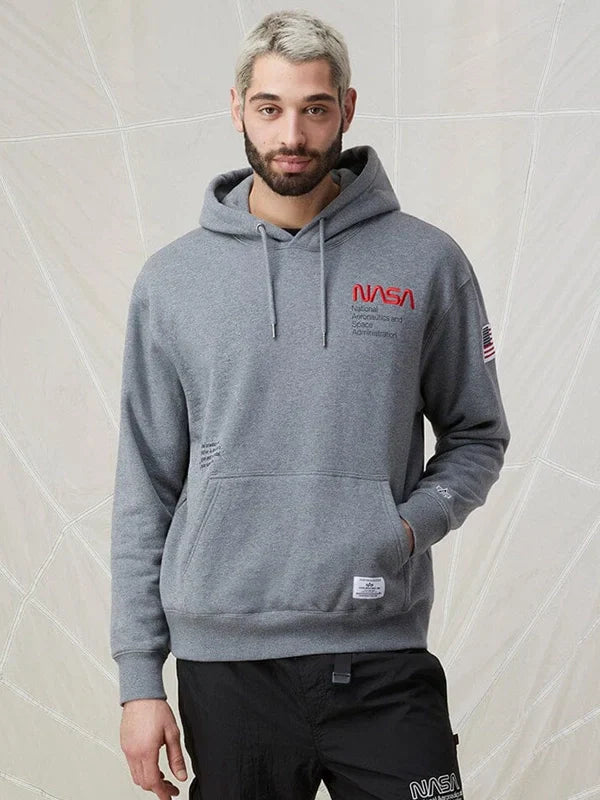Alpha Industries Nasa Worm Logo Hoodie