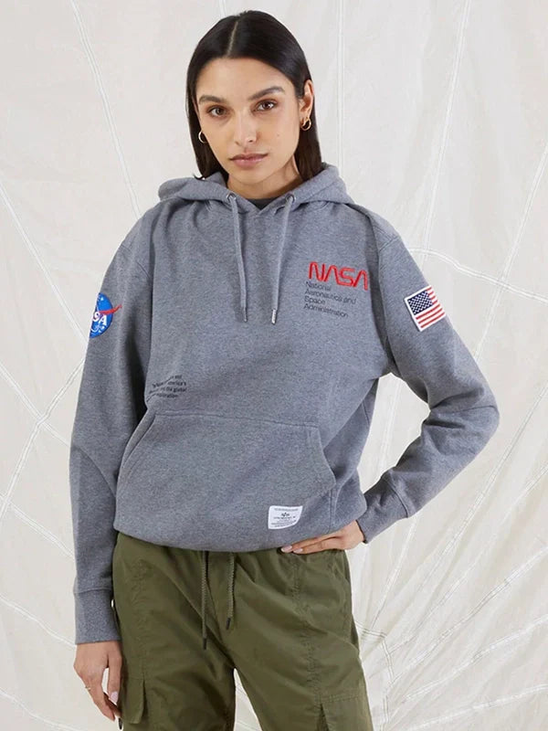 Alpha Industries Nasa Worm Logo Hoodie