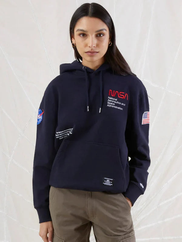 Alpha Industries Nasa Worm Logo Hoodie