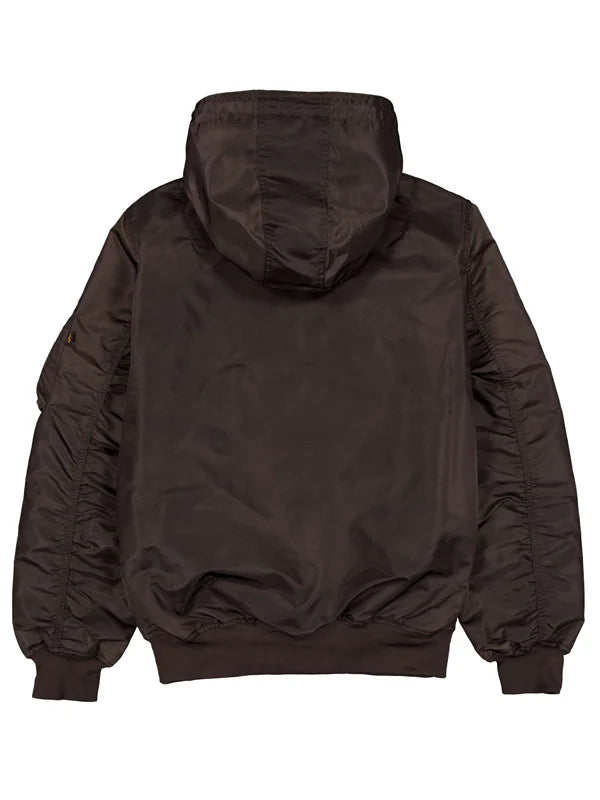 Alpha-Industries-x-New-York-Yankees-Hooded-Brown-Bomber-Jacket-Back