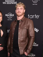 American-Wrestler-Logan-Paul-Brown-Leather-Jacket