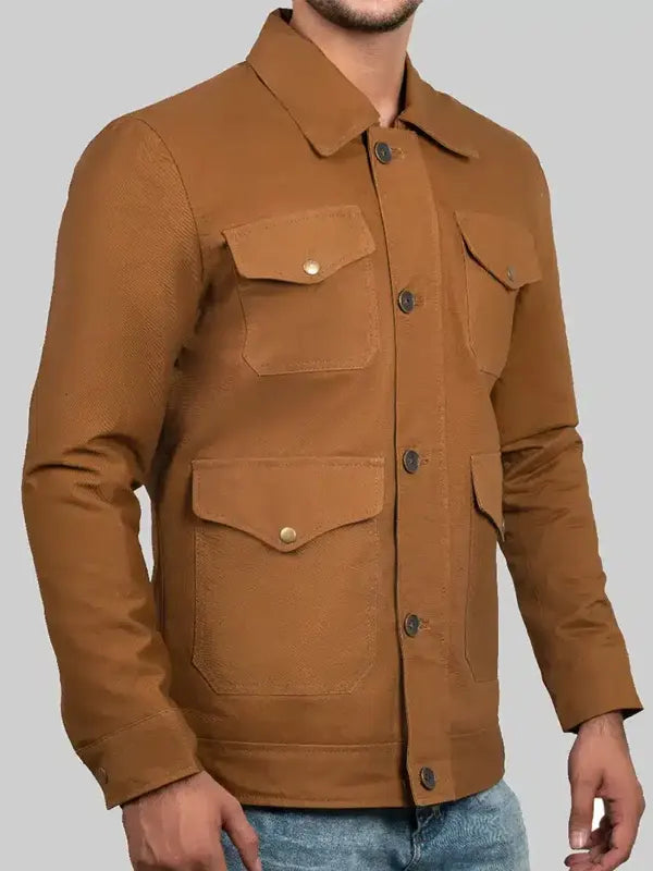 Ron B. Glidewell Brown Vintage Cotton Jacket