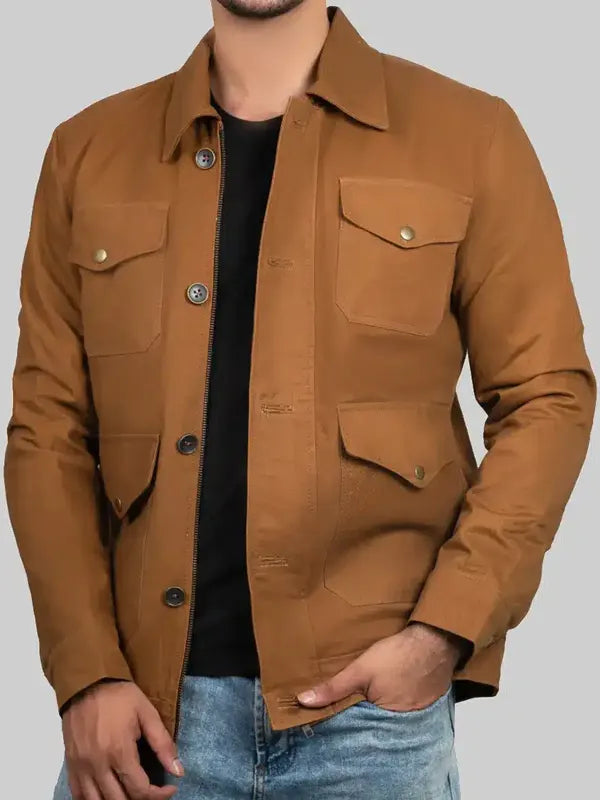 Ron B. Glidewell Brown Vintage Cotton Jacket