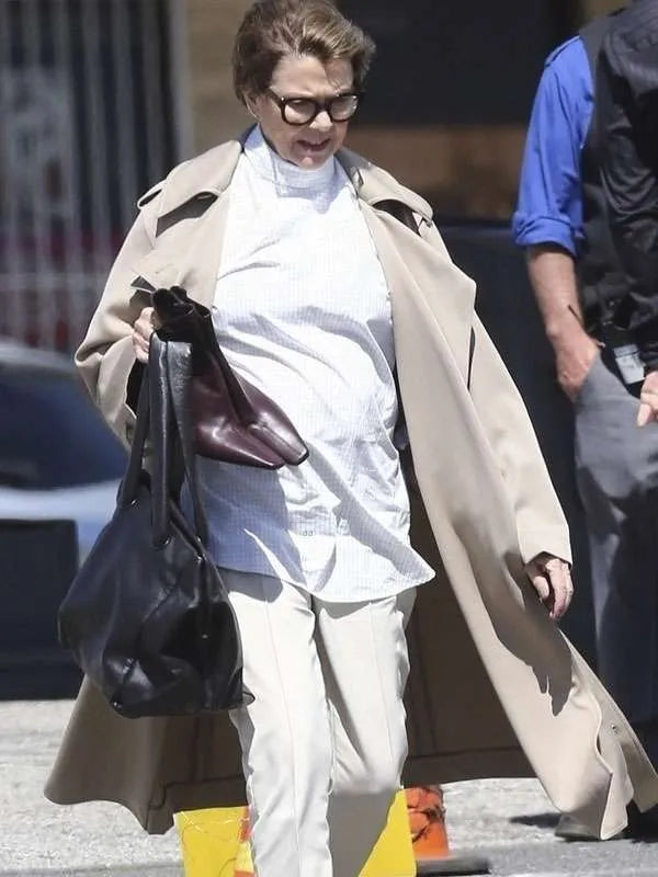 Annette Bening Lucky 2026 New Trench  Coat