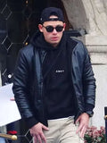 Anthony Ramos The Beauty 2026 Black Leather Jacket