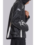 Adults S02 Owen Thiele Black Leather Biker Jacket