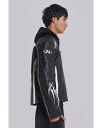 Adults S02 Owen Thiele Black Leather Biker Jacket