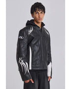 Adults S02 Owen Thiele Black Leather Biker Jacket