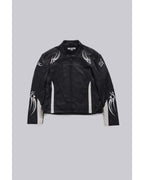 Adults S02 Owen Thiele Black Leather Biker Jacket
