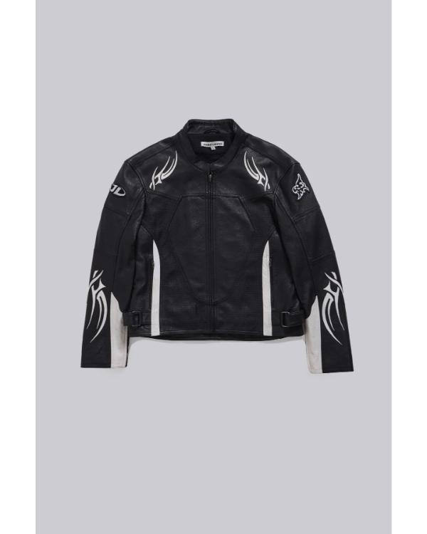 Adults S02 Owen Thiele Black Leather Biker Jacket