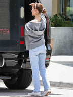 Ariana Grande Grey Givenchy Zip-Up Hoodie