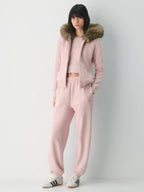 Aritzia-Zip-Up-Fur-Hoodie-Pink