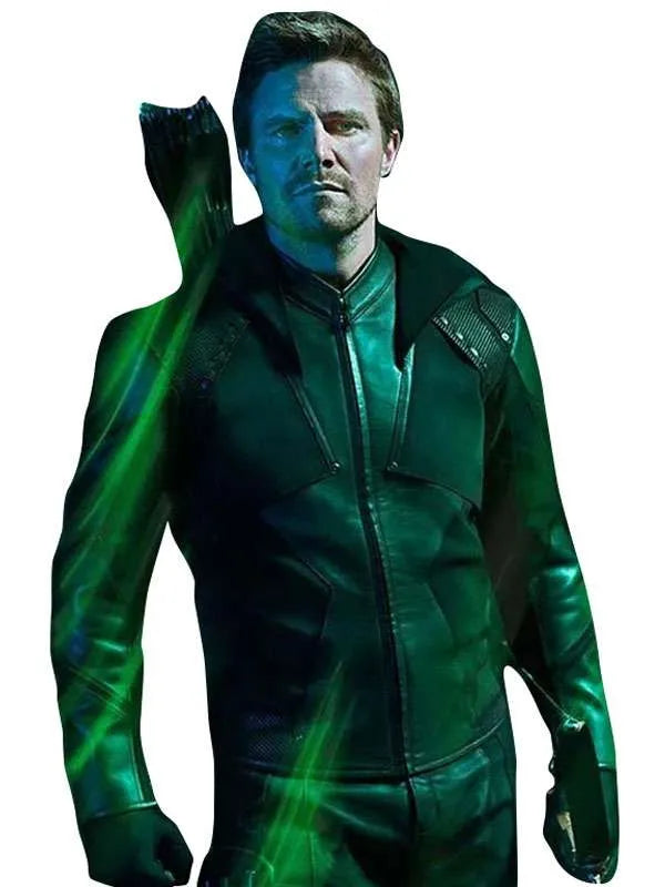 Arrow Oliver Queen Green Hooded Jacket