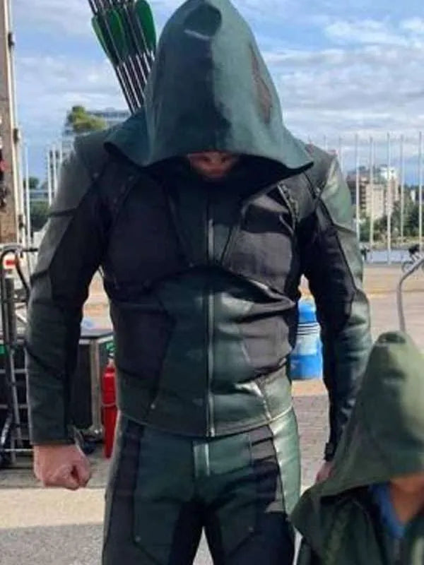 Arrow Oliver Queen Green Hooded Jacket