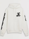 Arsenal N7 White Pre-Historic Hoodie
