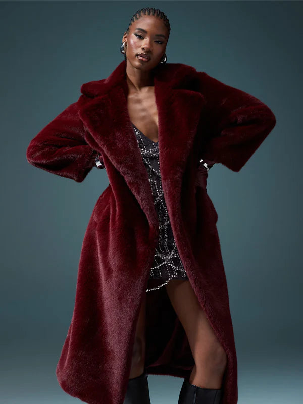 Asos-Faux-Fur-Coat-Burgundy