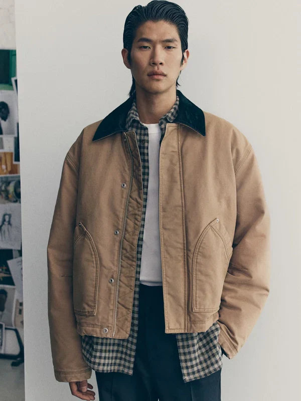 H&m Atelier Short Canvas Workwear Jacket