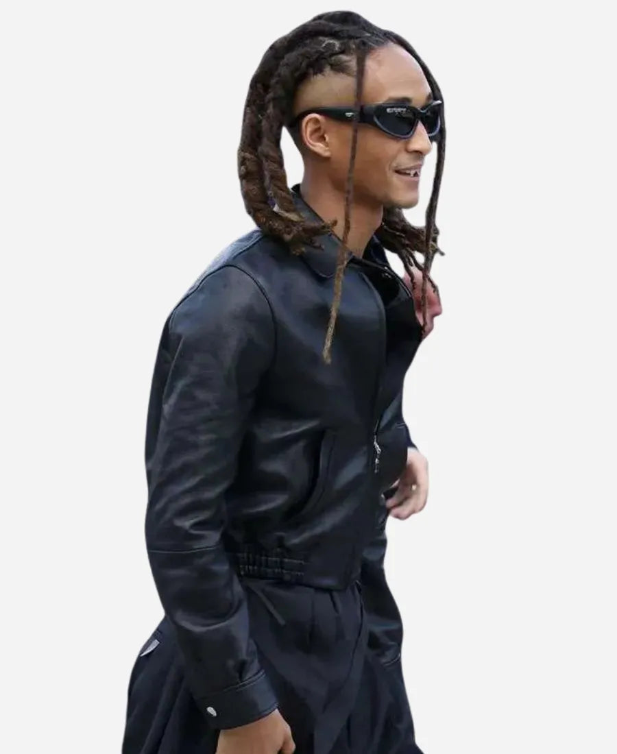 Jaden Smith AW26 Show Leather Jacket