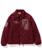 BAPE-Patch-Coach-Jacket-Red