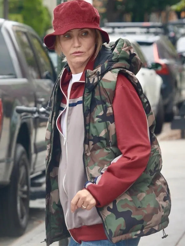 Bad Day Cameron Diaz Camo Hooded Vest