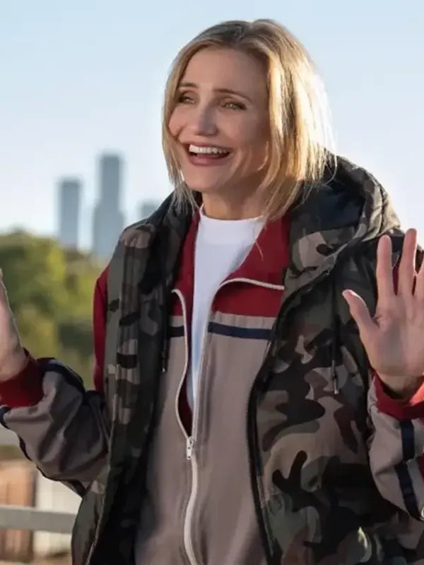 Bad Day Cameron Diaz Camo Hooded Vest