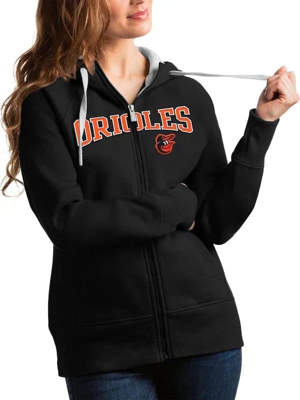 Baltimore-Orioles-Full-Zip-Hoodie-Black