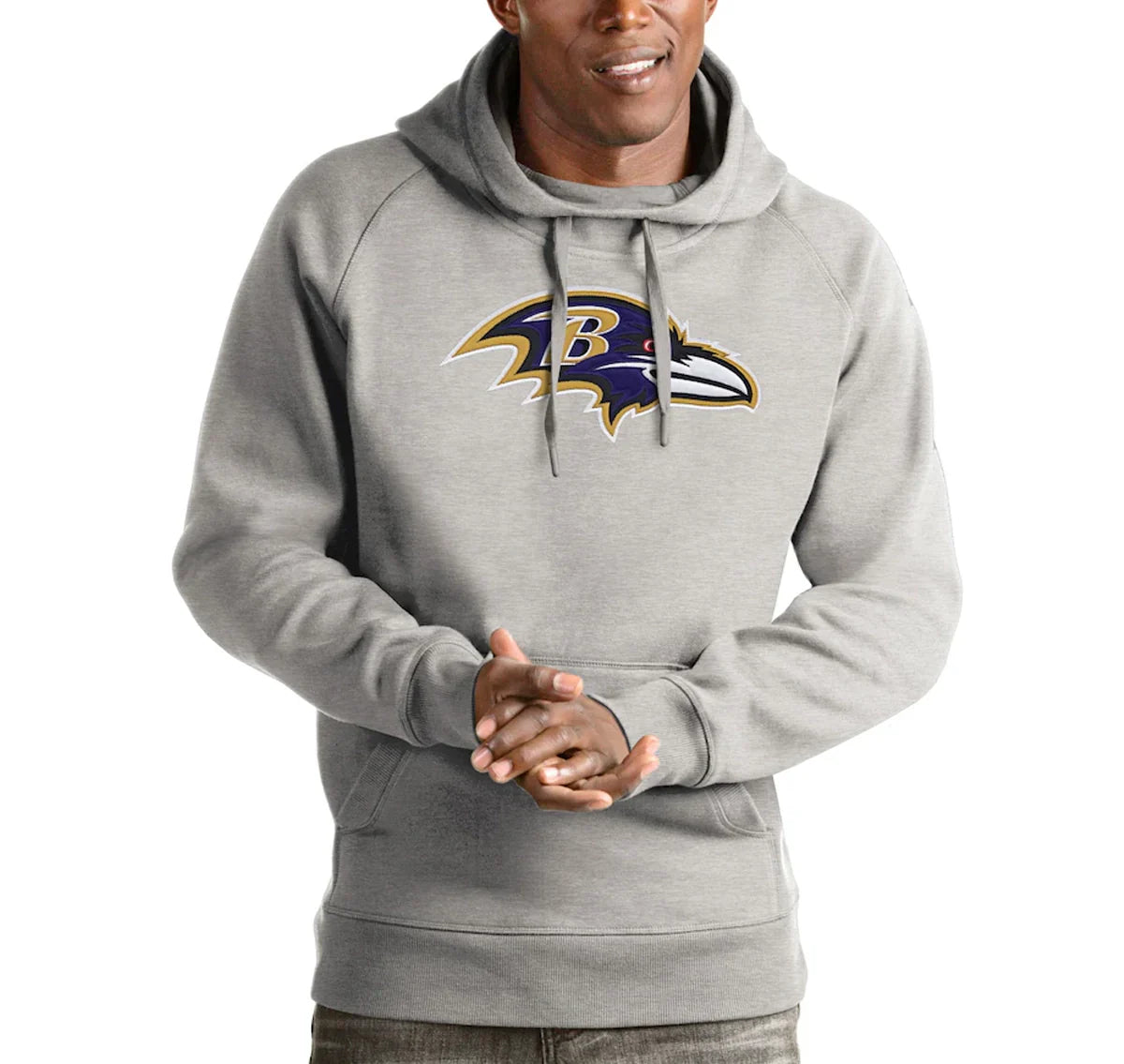Baltimore-Ravens-Hoodie-Grey