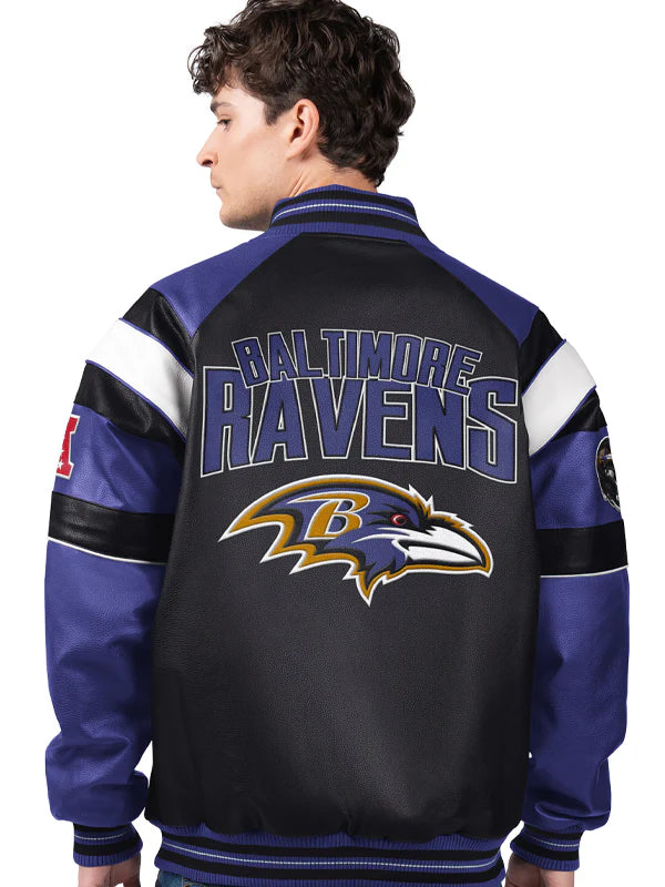 Baltimore Ravens Leather Jacket For Sale