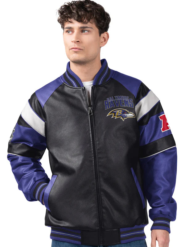 Baltimore Ravens Leather Jacket