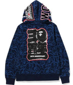 Bape 30th Anniversary Line Camo Shark Full Zip Hoodie