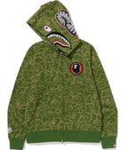 Bape 30th Anniversary Line Camo Shark Full Zip Hoodie