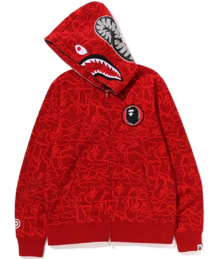 Bape 30th Anniversary Line Camo Shark Full Zip Hoodie