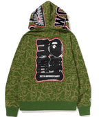 Bape 30th Anniversary Line Camo Shark Full Zip Hoodie