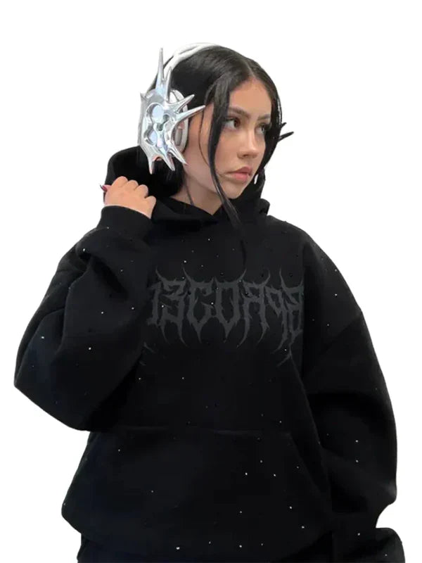 Barajas-Project-Rhinestone-Hoodie-Black