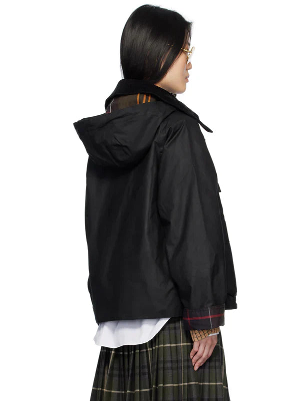 Barbour Black Reighton Spey Waxed Jacket
