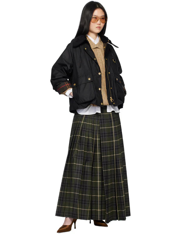 Barbour Black Reighton Spey Waxed Jacket