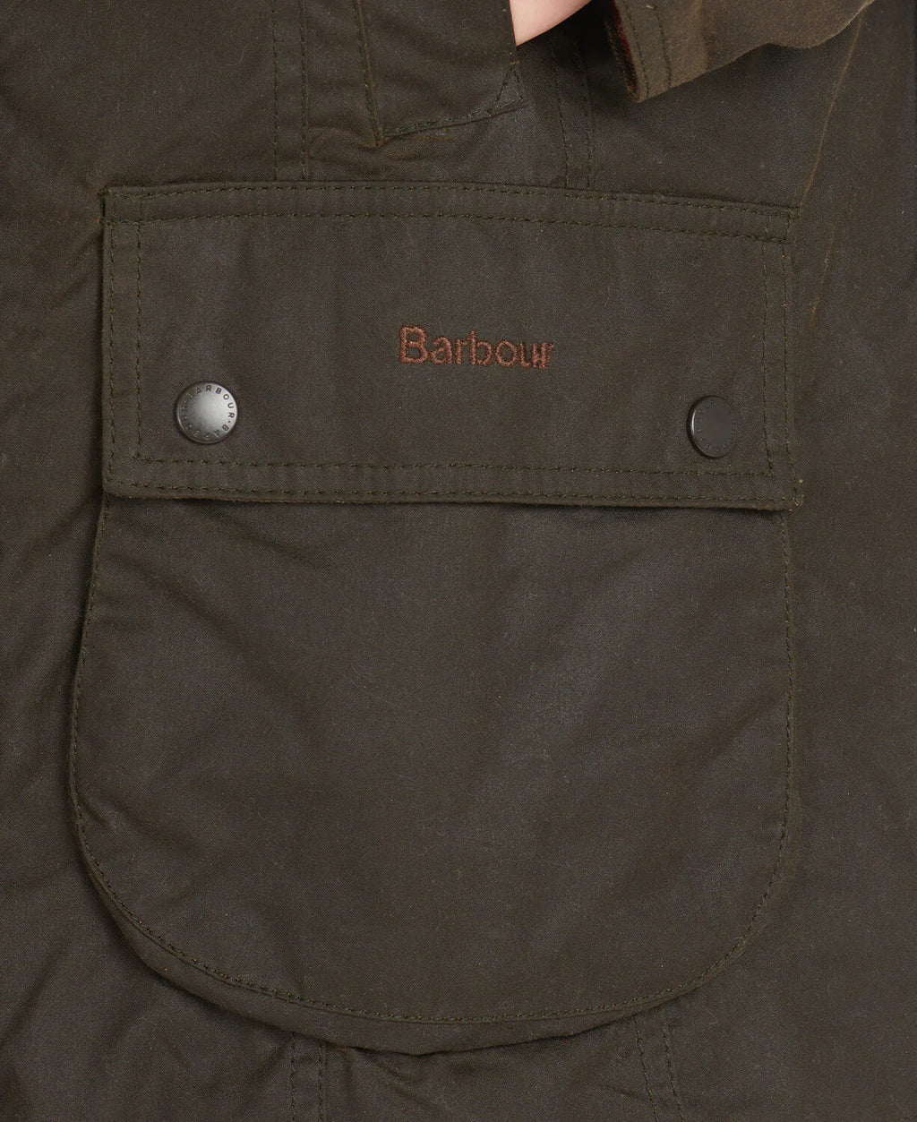 Barbour jacket with pockets