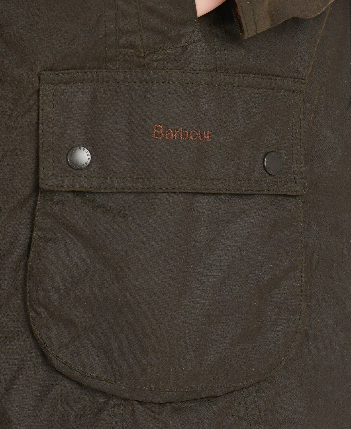 Barbour jacket with pockets