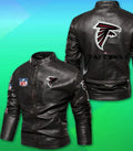 Barnabas Atlanta Falcons Black Motorcycle Leather Jacket