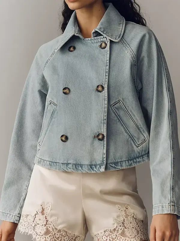 Battle On The Beach S05 Sarah Baeumler Denim Crop Jacket