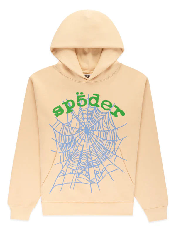 Beige-Sp5der-Hoodie