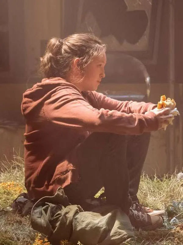 Bella Ramsey The Last of Us Maroon Hoodie