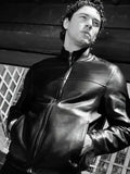 Belmont Cameli x VMAN Black Leather Jacket