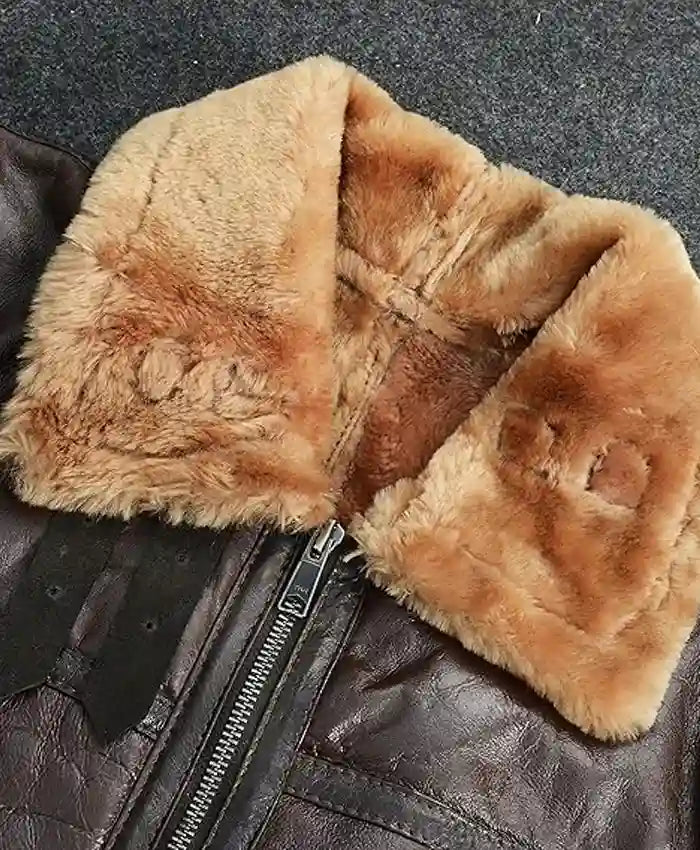 Best Mens Brown B3 Leather Aviator Jacket