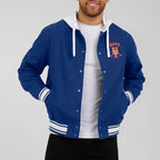 Best NY Mets Royal Cotton Hooded Jacket
