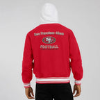 Best San Francisco 49ers Scarlet Cotton Hooded Jacket