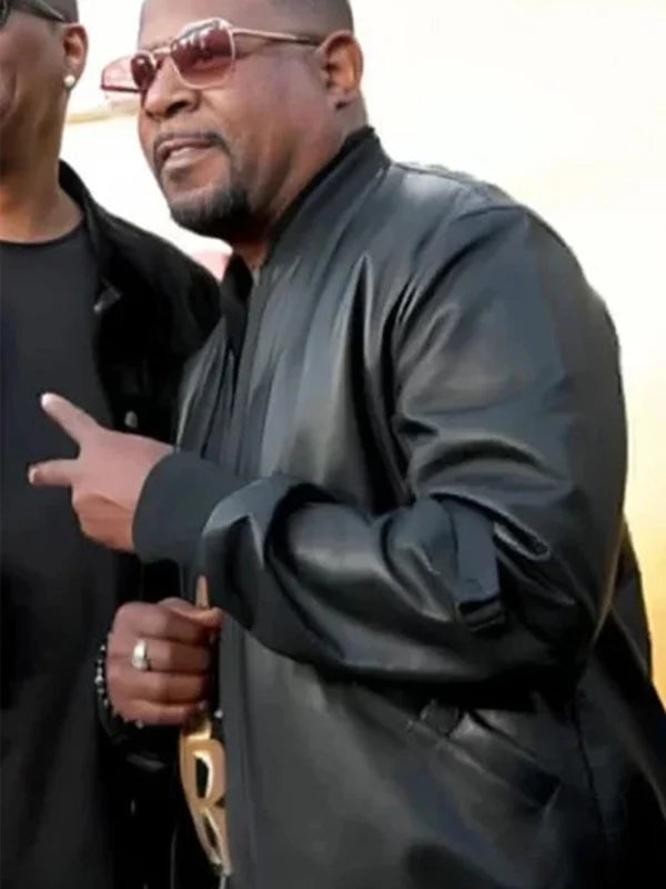 Beverly-Hills-Cop-Axel-F-2024-Premiere-Martin-Lawrence-Black-Leather-Jacket